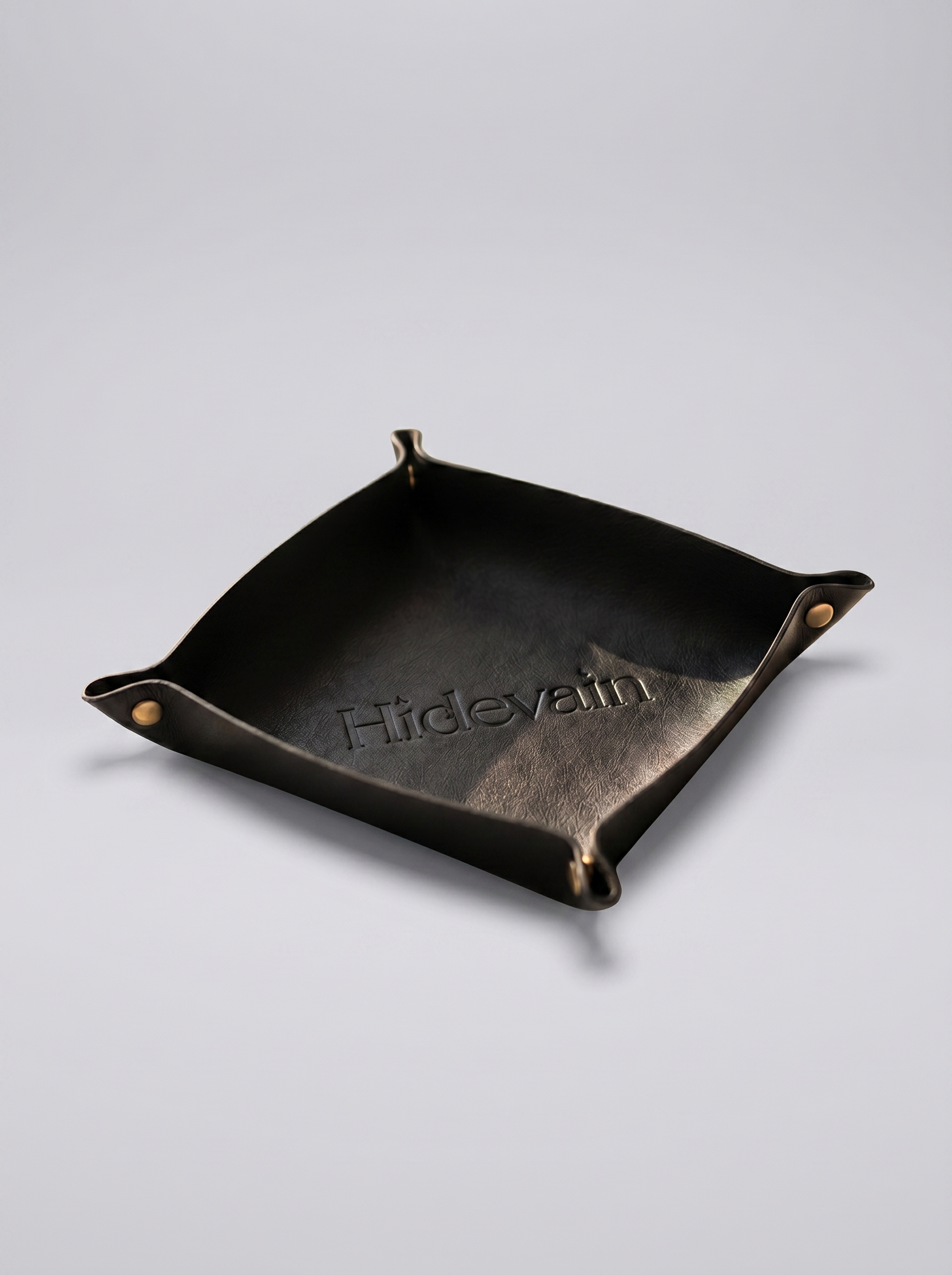 Hidevain Leather Valet Tray [Black]