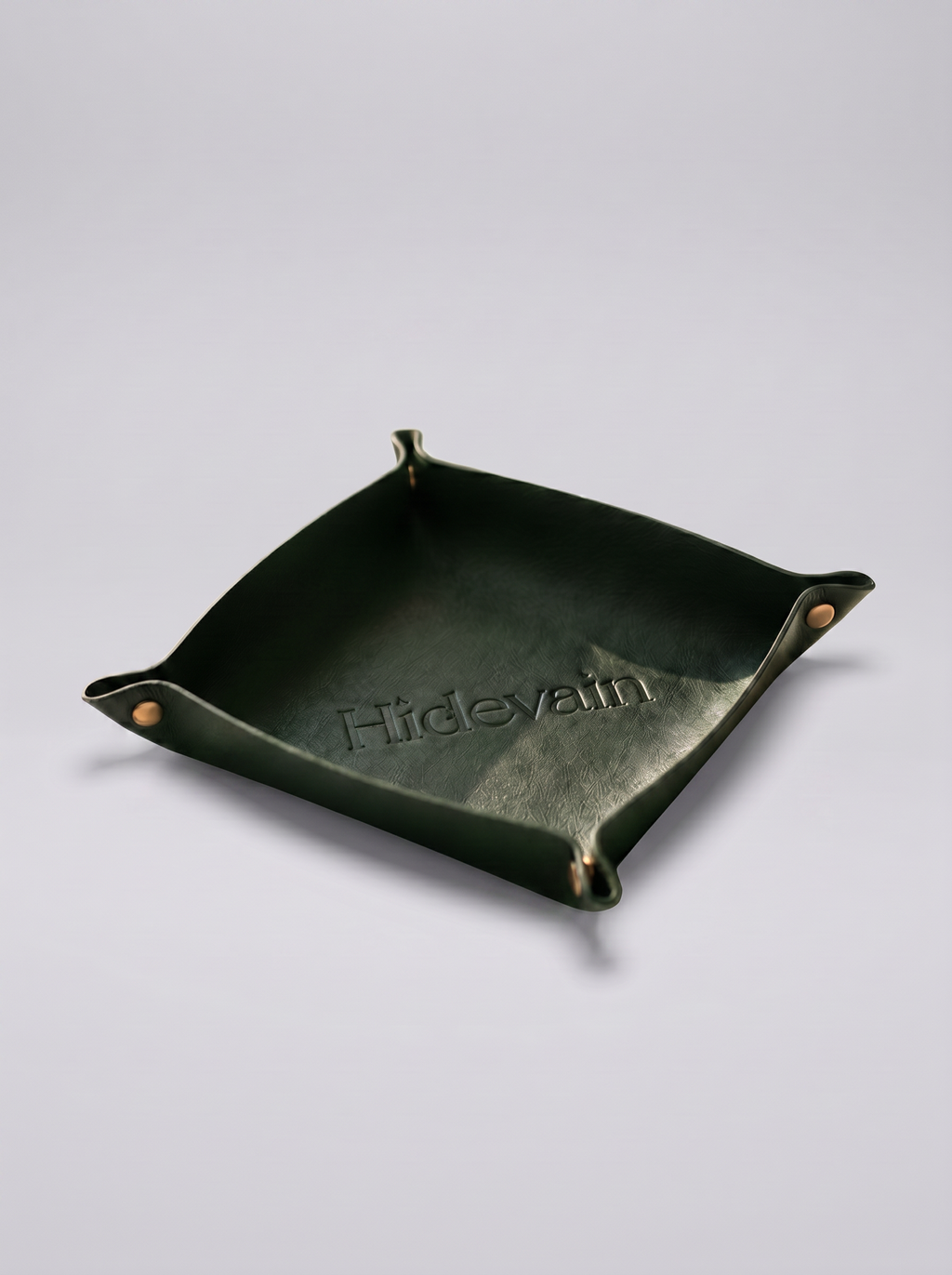 Hidevain Leather Valet Tray [Green]