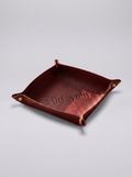 Hidevain Leather Valet Tray [Red]
